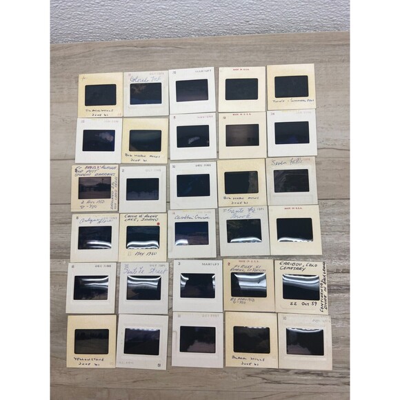 1956-75 Kodachrome Unknown Family Vacations And Holydays Color Slides Lot Of 30 - Picture 2 of 5